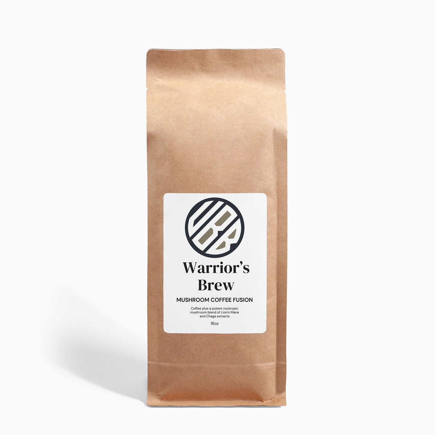 Warrior's Brew Mushroom Coffee Fusion - Lion’s Mane & Chaga 16oz